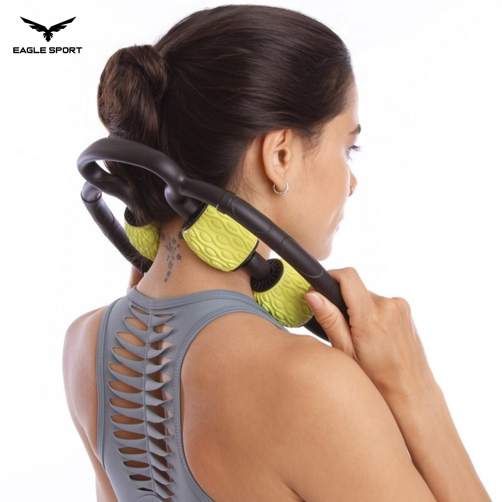 MDBuddy Manual Muscle Roller Massager for Neck, Shoulders & Body Relaxation
جهاز مساج رولر يدوي للرقبة والعضلات وتحسين الاسترخاء – MDBuddy