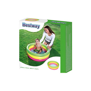 بركة سباحة Bestway الدائرية للأطفال + مضخة هواء – 70 × 24 سم