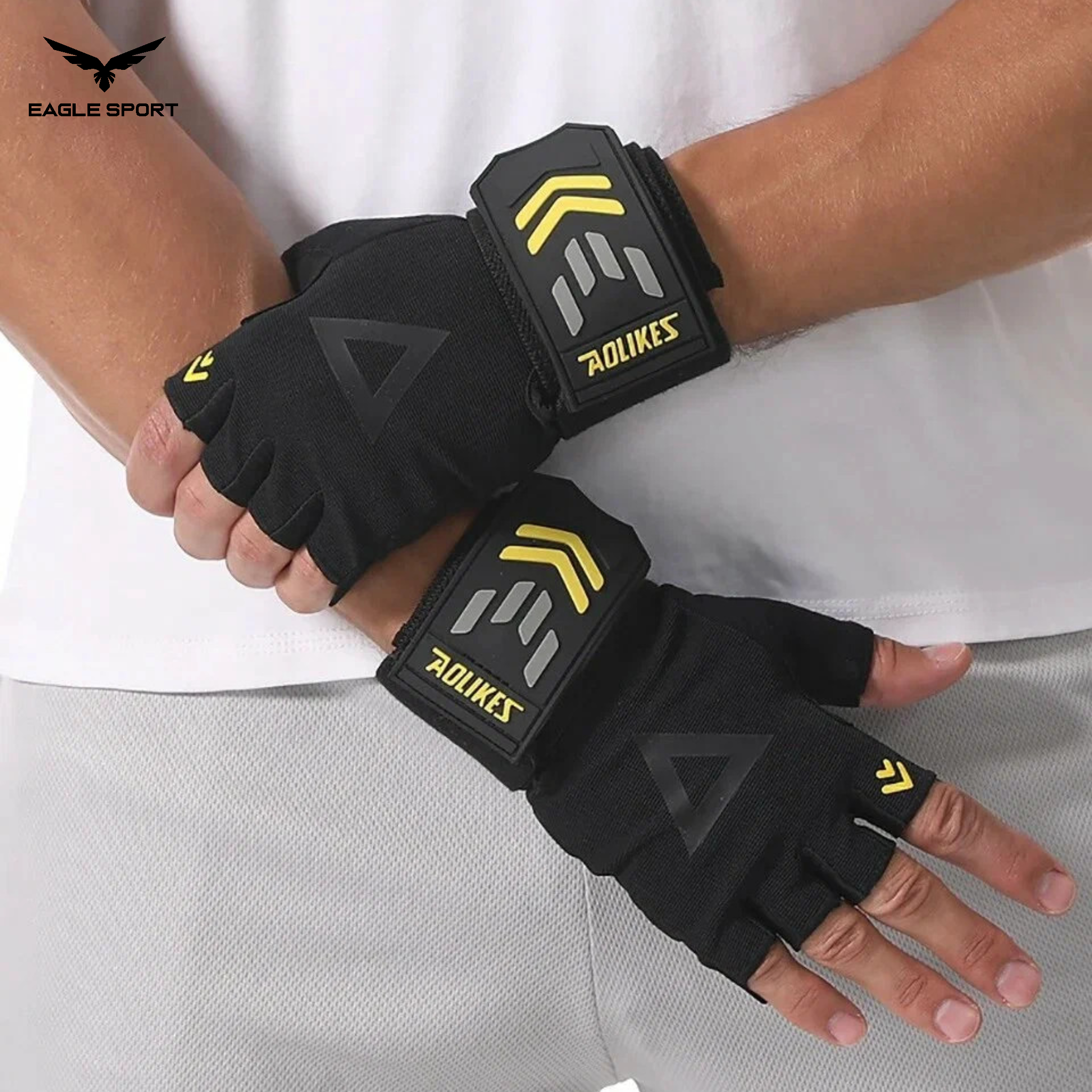 قفازات تمارين رجالية مع دعم المعصم – AOLIKES
AOLIKES Men’s Workout Gloves with Wrist Support