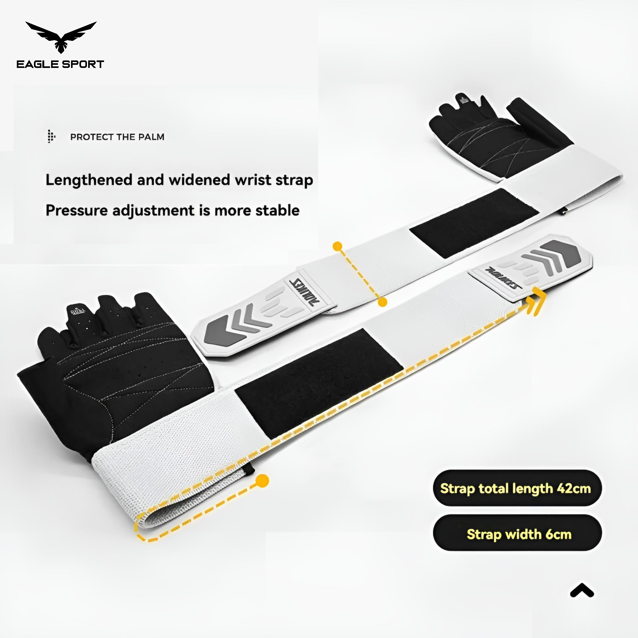 قفازات تمارين رجالية مع دعم المعصم – AOLIKES
AOLIKES Men’s Workout Gloves with Wrist Support