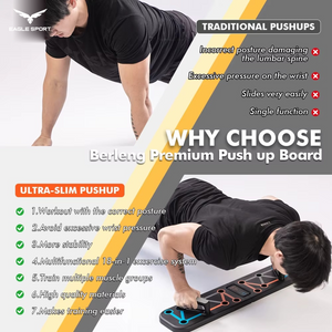 لوح تمارين الضغط متعدد الوضعيات قابل للطي – LIVEUP
LIVEUP Foldable Multi-Position Push-Up Board