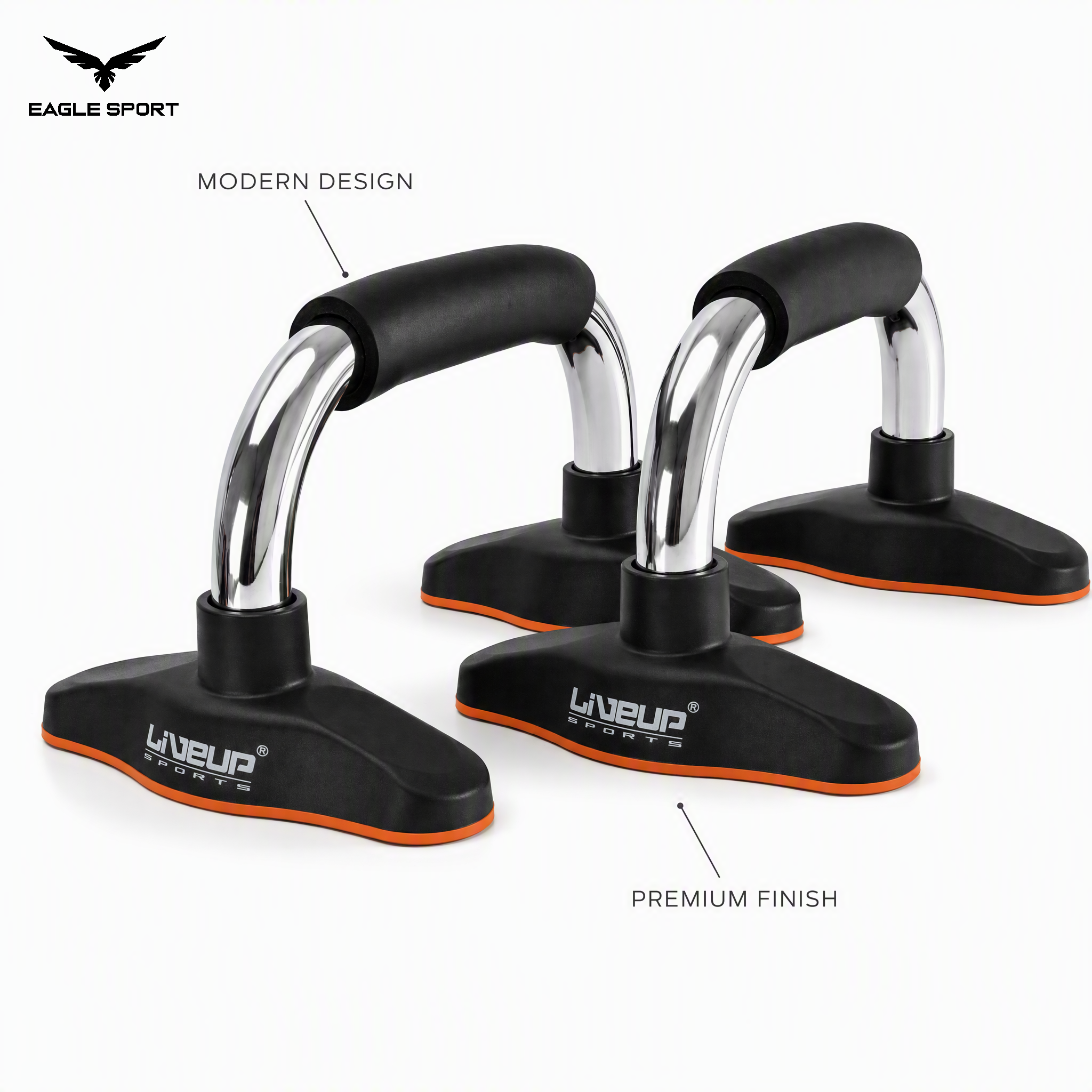 LIVEUP Steel Push-Up Bars – Pair
مقابض تمارين الضغط (بوش اب بار) – LIVEUP