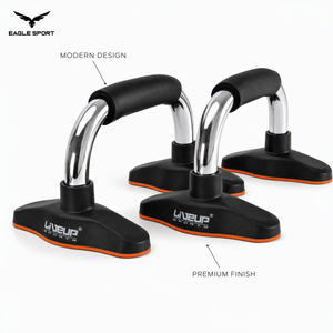 LIVEUP Steel Push-Up Bars – Pair
مقابض تمارين الضغط (بوش اب بار) – LIVEUP