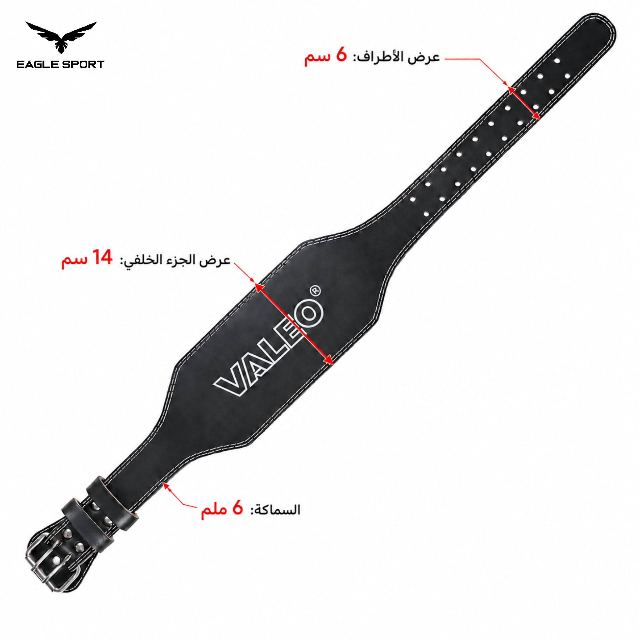 حزام رفع الأثقال مبطن لدعم أسفل الظهر – VALEO
VALEO Padded Weightlifting Belt for Back Support